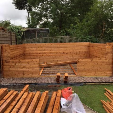 Chargez l'image dans la visionneuse de la galerie, Building a shed on top of shed base grids